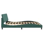 Casa si Gradina - Mobilier - Paturi si accesorii - Paturi - Cadru de pat cu lumini LED, verde inchis, 200x200 cm, catifea - Infinity.ro
