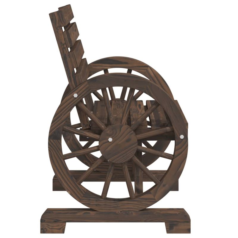 Casa si Gradina - Gradina si terasa - Mobilier exterior - Scaune si sezlonguri gradina - Scaune de gradina, 2 buc., 58x58x78,5 cm, lemn masiv de brad, maro închis - Infinity.ro