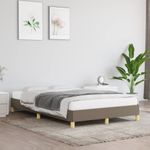 Casa si Gradina - Mobilier - Paturi si accesorii - Paturi - Cadru de pat, gri taupe, 120x190 cm, material textil - Infinity.ro