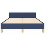 Casa si Gradina - Mobilier - Paturi si accesorii - Paturi - Cadru de pat cu tablie, albastru, 120x190 cm, material textil - Infinity.ro