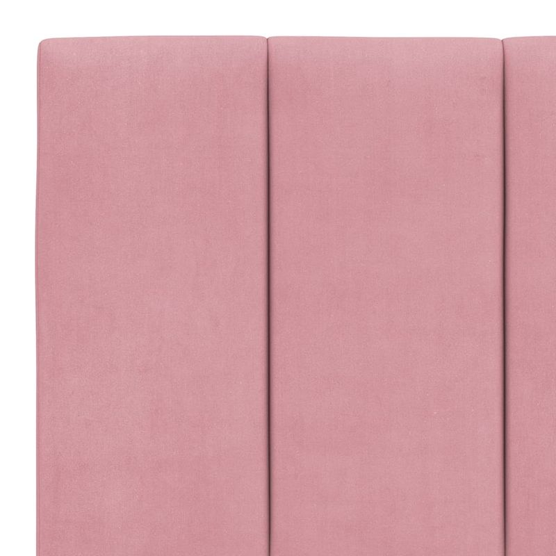Casa si Gradina - Mobilier - Paturi si accesorii - Paturi - Cadru de pat cu lumini LED, roz, 160x200 cm, catifea - Infinity.ro
