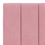 Casa si Gradina - Mobilier - Paturi si accesorii - Paturi - Cadru de pat cu tablie, roz, 90x200 cm, catifea - Infinity.ro