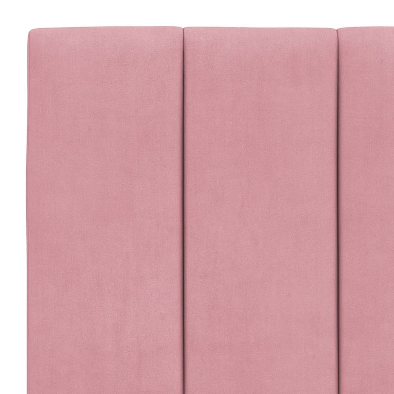 Casa si Gradina - Mobilier - Paturi si accesorii - Paturi - Cadru de pat cu tablie, roz, 90x200 cm, catifea - Infinity.ro