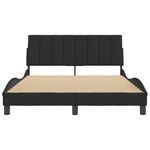 Casa si Gradina - Mobilier - Paturi si accesorii - Paturi - Cadru de pat cu tablie, negru, 120x200 cm, catifea - Infinity.ro