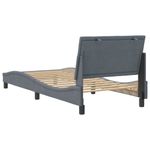 Casa si Gradina - Mobilier - Paturi si accesorii - Paturi - Cadru de pat cu tablie, gri inchis, 90x200 cm, catifea - Infinity.ro