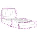 Casa si Gradina - Mobilier - Paturi si accesorii - Paturi - Cadru de pat cu tablie, gri inchis, 90x200 cm, catifea - Infinity.ro