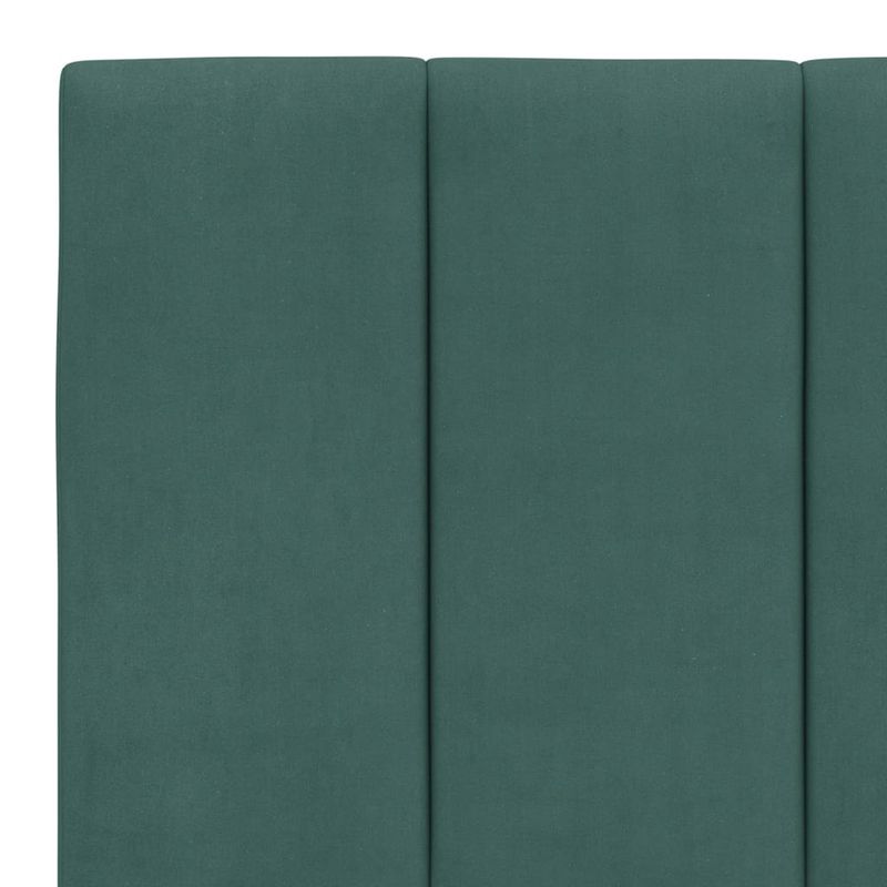 Casa si Gradina - Mobilier - Paturi si accesorii - Paturi - Cadru de pat cu tablie, verde inchis, 200x200 cm, catifea - Infinity.ro