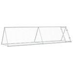 Petshop - Accesorii petshop - Culcusuri si custi - Custi interior si exterior - Cusca pentru iepuri, argintiu, 400x105x91 cm, otel galvanizat - Infinity.ro