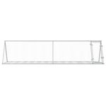 Petshop - Accesorii petshop - Culcusuri si custi - Custi interior si exterior - Cusca pentru iepuri, argintiu, 400x105x91 cm, otel galvanizat - Infinity.ro