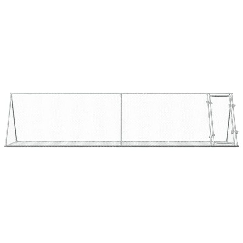 Petshop - Accesorii petshop - Culcusuri si custi - Custi interior si exterior - Cusca pentru iepuri, argintiu, 400x105x91 cm, otel galvanizat - Infinity.ro