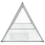 Petshop - Accesorii petshop - Culcusuri si custi - Custi interior si exterior - Cusca pentru iepuri, argintiu, 400x105x91 cm, otel galvanizat - Infinity.ro