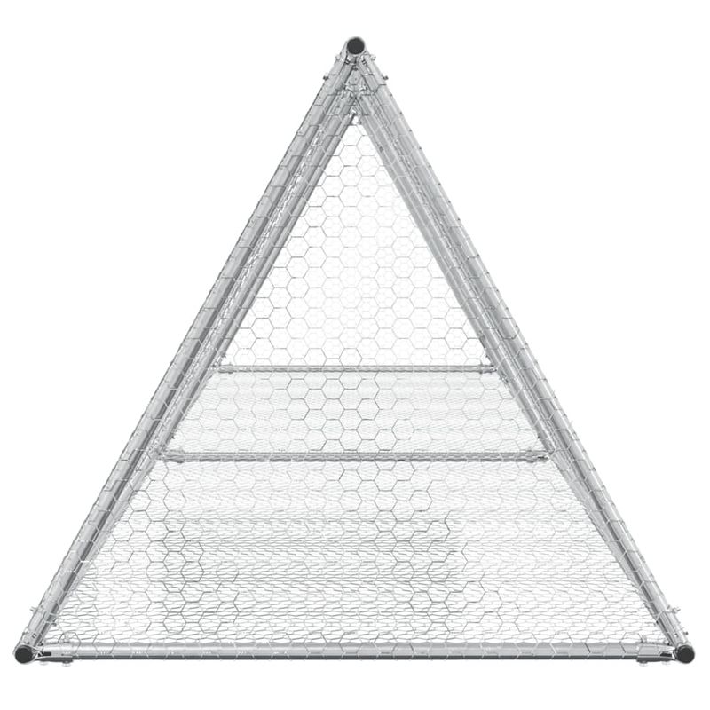 Petshop - Accesorii petshop - Culcusuri si custi - Custi interior si exterior - Cusca pentru iepuri, argintiu, 400x105x91 cm, otel galvanizat - Infinity.ro