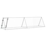 Petshop - Accesorii petshop - Culcusuri si custi - Custi interior si exterior - Cusca pentru iepuri, argintiu, 400x105x91 cm, otel galvanizat - Infinity.ro