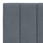 Casa si Gradina - Mobilier - Paturi si accesorii - Paturi - Cadru de pat cu lumini LED, gri inchis, 80x200 cm, catifea - Infinity.ro