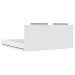 Casa si Gradina - Mobilier - Paturi si accesorii - Paturi - Cadru de pat cu tablie, alb, 160x200 cm, lemn prelucrat - Infinity.ro