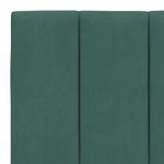 Casa si Gradina - Mobilier - Paturi si accesorii - Paturi - Cadru de pat cu lumini LED, verde inchis, 160x200 cm, catifea - Infinity.ro