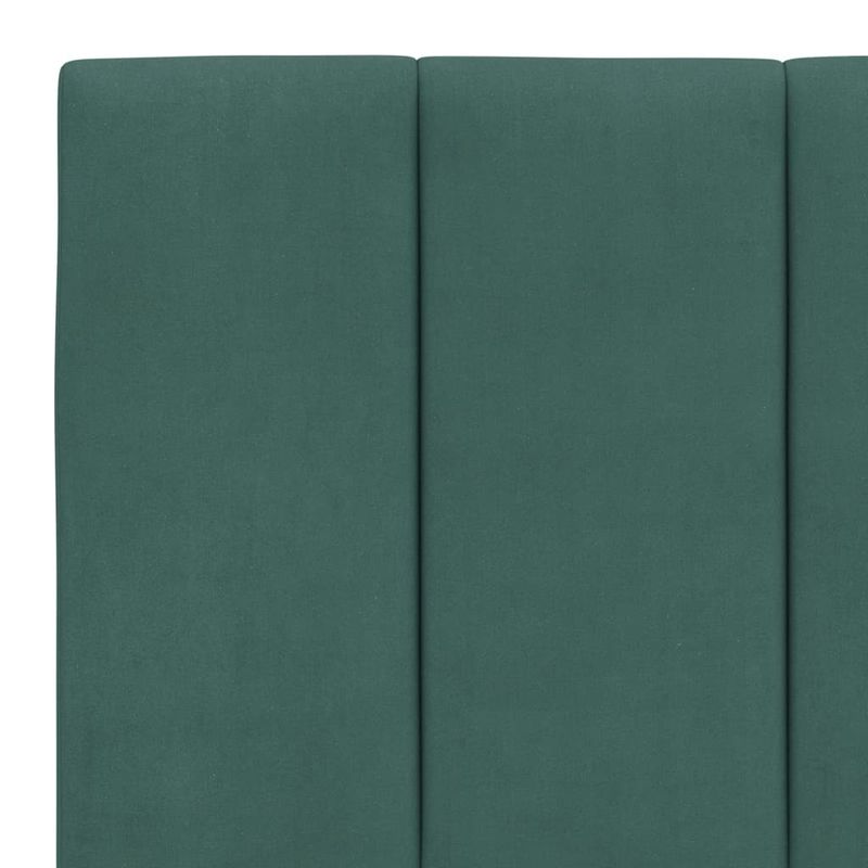 Casa si Gradina - Mobilier - Paturi si accesorii - Paturi - Cadru de pat cu lumini LED, verde inchis, 160x200 cm, catifea - Infinity.ro