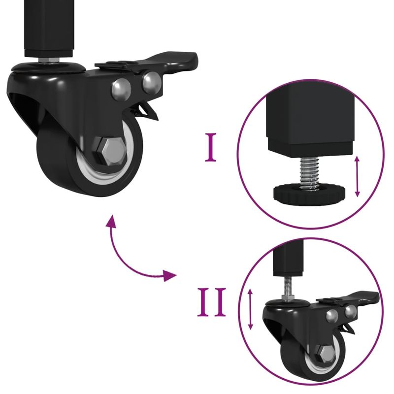 Casa si Gradina - Bucatarie si vesela - Ustensile bucatarie - Cosuri servire - Carucior de bucatarie, stejar maro100,5x50x105cm lemn prelucrat - Infinity.ro