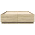 Casa si Gradina - Mobilier - Paturi si accesorii - Paturi - Cadru de pat cu LED stejar sonoma 120x200 cm lemn prelucrat - Infinity.ro