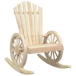 Casa si Gradina - Gradina si terasa - Mobilier exterior - Scaune si sezlonguri gradina - Scaun balansoar Adirondack, lemn masiv de brad, maro - Infinity.ro