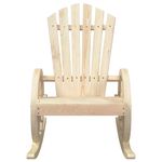 Casa si Gradina - Gradina si terasa - Mobilier exterior - Scaune si sezlonguri gradina - Scaun balansoar Adirondack, lemn masiv de brad, maro - Infinity.ro