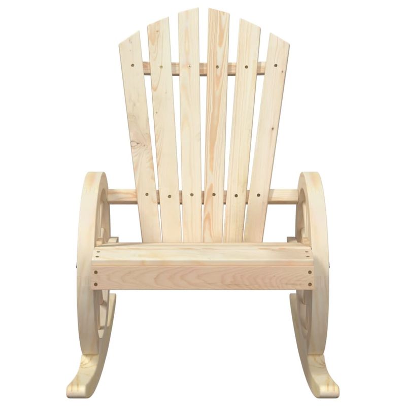Casa si Gradina - Gradina si terasa - Mobilier exterior - Scaune si sezlonguri gradina - Scaun balansoar Adirondack, lemn masiv de brad, maro - Infinity.ro