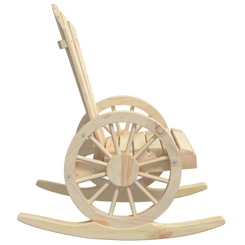 Casa si Gradina - Gradina si terasa - Mobilier exterior - Scaune si sezlonguri gradina - Scaun balansoar Adirondack, lemn masiv de brad, maro - Infinity.ro