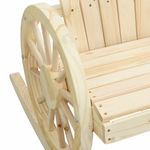 Casa si Gradina - Gradina si terasa - Mobilier exterior - Scaune si sezlonguri gradina - Scaun balansoar Adirondack, lemn masiv de brad, maro - Infinity.ro