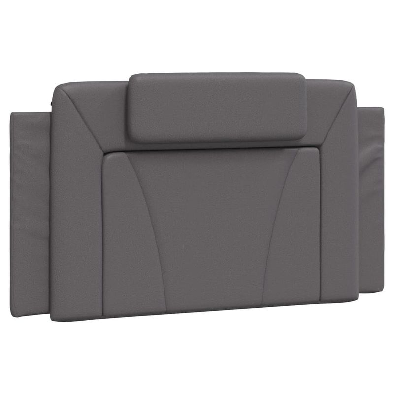 Casa si Gradina - Mobilier - Paturi si accesorii - Paturi - Cadru de pat cu lumini LED, gri, 100x200 cm, piele ecologica - Infinity.ro