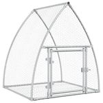 Petshop - Accesorii petshop - Culcusuri si custi - Custi interior si exterior - Cusca pentru iepuri, argintiu, 100x105x120 cm, otel galvanizat - Infinity.ro