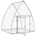 Petshop - Accesorii petshop - Culcusuri si custi - Custi interior si exterior - Cusca pentru iepuri, argintiu, 100x105x120 cm, otel galvanizat - Infinity.ro