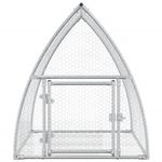 Petshop - Accesorii petshop - Culcusuri si custi - Custi interior si exterior - Cusca pentru iepuri, argintiu, 100x105x120 cm, otel galvanizat - Infinity.ro