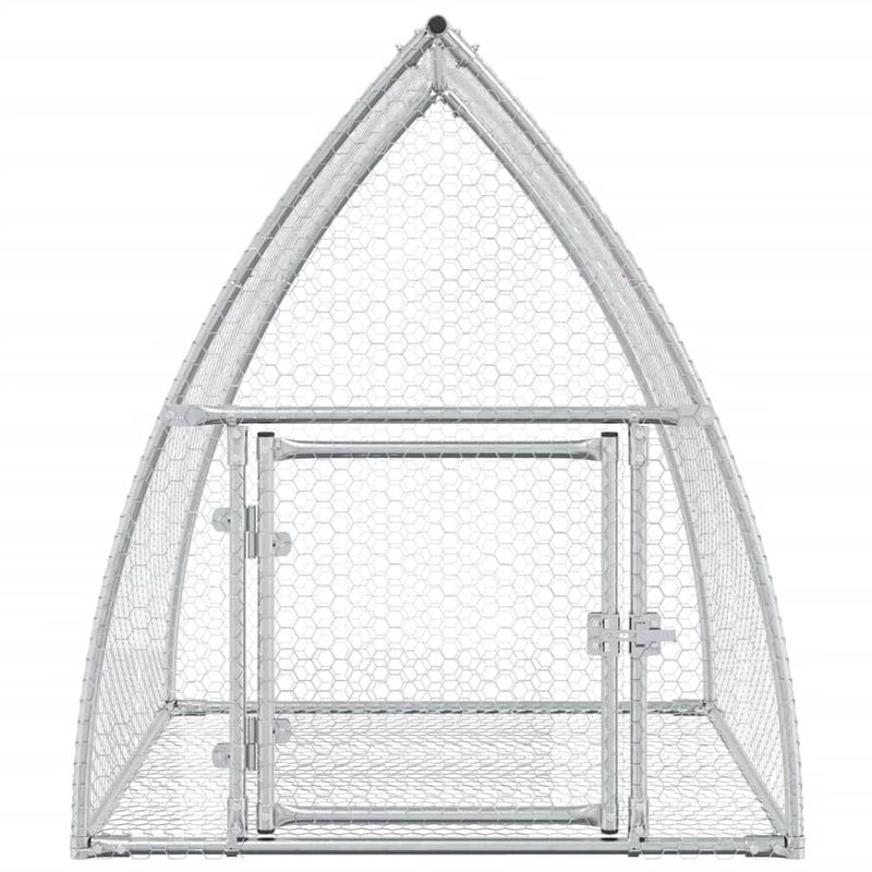Petshop - Accesorii petshop - Culcusuri si custi - Custi interior si exterior - Cusca pentru iepuri, argintiu, 100x105x120 cm, otel galvanizat - Infinity.ro