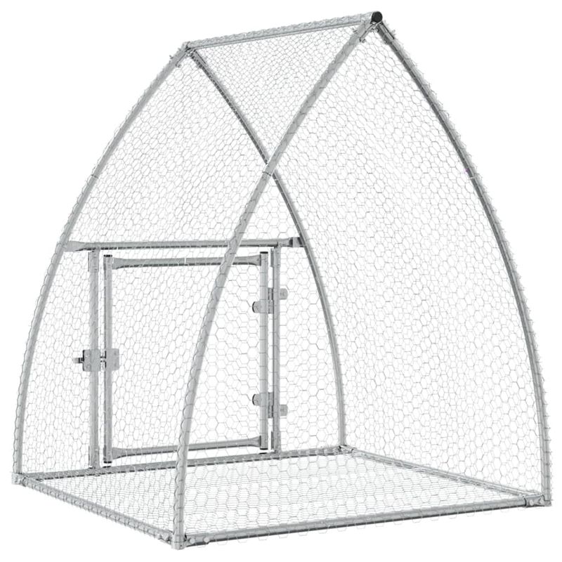 Petshop - Accesorii petshop - Culcusuri si custi - Custi interior si exterior - Cusca pentru iepuri, argintiu, 100x105x120 cm, otel galvanizat - Infinity.ro