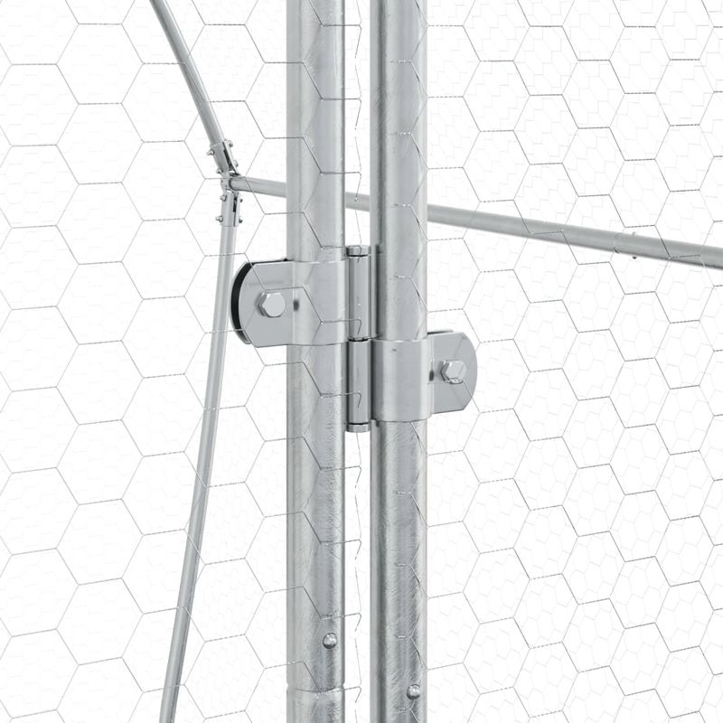 Petshop - Accesorii petshop - Culcusuri si custi - Custi interior si exterior - Cusca pentru iepuri, argintiu, 100x105x120 cm, otel galvanizat - Infinity.ro