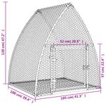 Petshop - Accesorii petshop - Culcusuri si custi - Custi interior si exterior - Cusca pentru iepuri, argintiu, 100x105x120 cm, otel galvanizat - Infinity.ro
