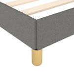 Casa si Gradina - Mobilier - Paturi si accesorii - Paturi - Cadru de pat cu tablie, gri inchis, 120x190 cm, material textil - Infinity.ro