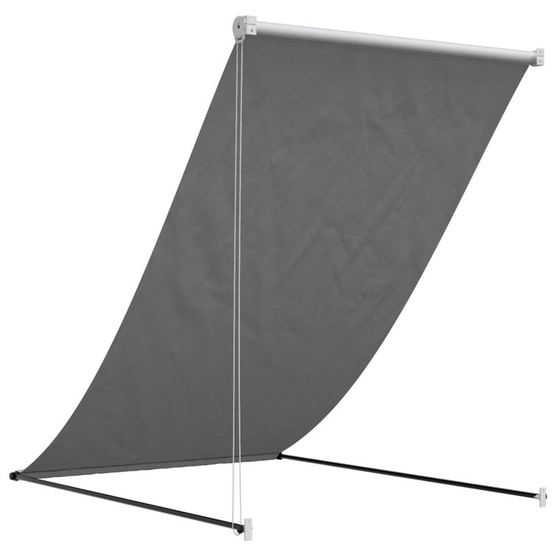 Casa si Gradina - Gradina si terasa - Umbrele si pavilioane - Umbrele - Copertina retractabila, antracit, 150x150 cm, tesatura si otel - Infinity.ro