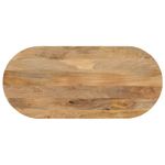 Casa si Gradina - Mobilier - Feronerie si accesorii mobila - Blat de masa oval, 100x40x3,8 cm, lemn masiv de mango (natural) - Infinity.ro