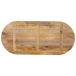 Casa si Gradina - Mobilier - Feronerie si accesorii mobila - Blat de masa oval, 100x40x3,8 cm, lemn masiv de mango (natural) - Infinity.ro