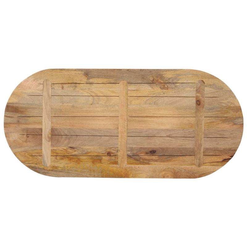 Casa si Gradina - Mobilier - Feronerie si accesorii mobila - Blat de masa oval, 100x40x3,8 cm, lemn masiv de mango (natural) - Infinity.ro