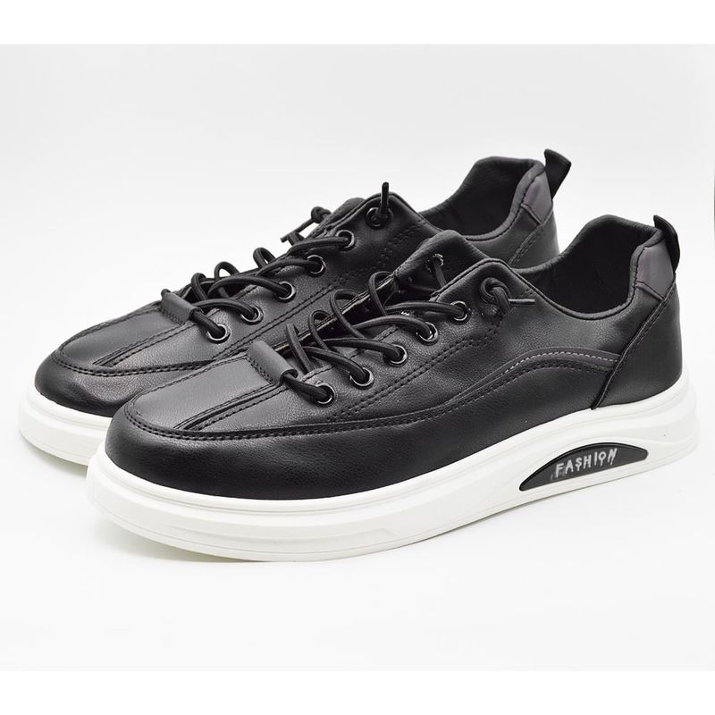 Fashion, accesorii si bijuterii - Barbati - Incaltaminte barbati - Sneakers si tenisi barbati - Sneakers Barbati slim MBrands cu talpa flexibila, din piele ecologica, sireturi elastice A2323-1 - 43 - Infinity.ro