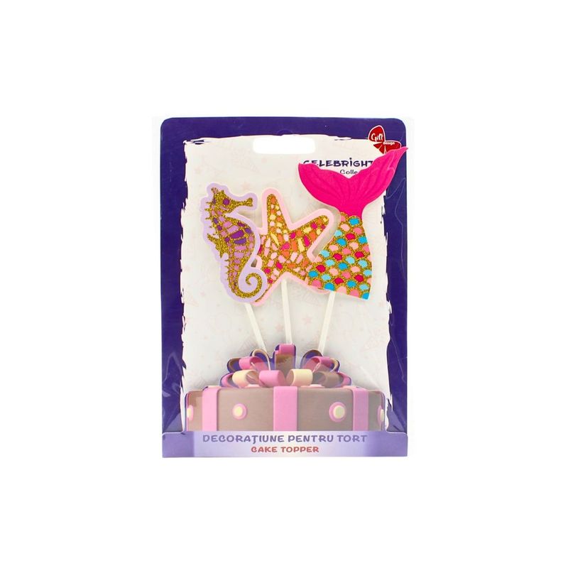 Casa si Gradina - Decoratiuni - Decoratiuni petrecere - Accesorii pentru petrecere - Cake Topper tort model calut de mare - Infinity.ro