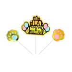 Casa si Gradina - Decoratiuni - Decoratiuni petrecere - Accesorii pentru petrecere - Cake Topper tort La Multi Ani labute - Infinity.ro