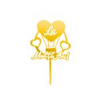 Casa si Gradina - Decoratiuni - Decoratiuni petrecere - Accesorii pentru petrecere - Cake Topper tort La Multi Ani balon cu inimioare - Infinity.ro