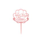 Casa si Gradina - Decoratiuni - Decoratiuni petrecere - Accesorii pentru petrecere - Cake Topper tort La Multi Ani scoica roz - Infinity.ro