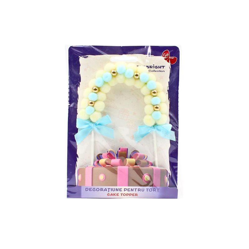 Casa si Gradina - Decoratiuni - Decoratiuni petrecere - Accesorii pentru petrecere - Cake Topper tort arcada albastra cu baloane - Infinity.ro