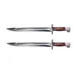 Casa si Gradina - Bucatarie si vesela - Vesela si tacamuri - Cutite si seturi de cutite - Set doua cutite pentru camping si vanatoare AK, IdeallStore®, 39 cm, maro - Infinity.ro
