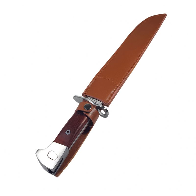 Casa si Gradina - Bucatarie si vesela - Vesela si tacamuri - Cutite si seturi de cutite - Set doua cutite pentru camping si vanatoare AK, IdeallStore®, 39 cm, maro - Infinity.ro