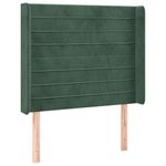 Casa si Gradina - Mobilier - Paturi si accesorii - Paturi - Pat cu arcuri, saltea si LED, verde, 90x200 cm, catifea - Infinity.ro